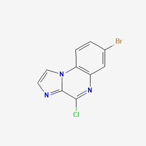 molecular formula C10H5BrClN3 B8330215 7-Bromo-4-chloroimidazo[1,2-a]quinoxaline 
