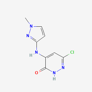 6-chloro-4-(1-methyl-1H-pyrazol-3-ylamino)pyridazin-3(2H)-one