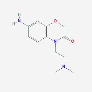 molecular formula C12H17N3O2 B8330255 7-Amino-4-(2-(dimethylamino)ethyl)-2H-benzo[b][1,4]oxazin-3(4H)-one 