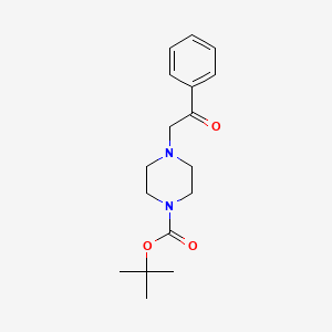 molecular formula C17H24N2O3 B8330286 Tert-butyl 4-(2-oxo-2-phenylethyl)piperazine-1-carboxylate 
