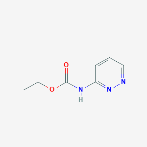 molecular formula C7H9N3O2 B8330316 Ethyl pyridazin-3-ylcarbamate 