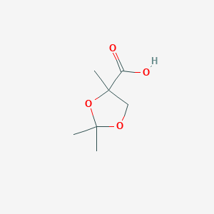 molecular formula C7H12O4 B8330334 2,2,5-Trimethyl-(1,3]dioxolane-5-carboxylic acid 