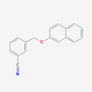 molecular formula C18H13NO B8330351 3-(Naphthalen-2-yloxymethyl)-benzonitrile 
