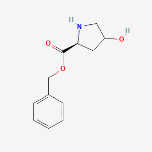 molecular formula C12H15NO3 B8330361 4-Hydroxy-L-proline benzyl ester 