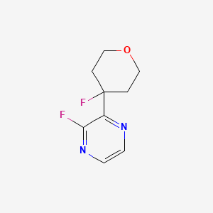 2-Fluoro-3-(4-fluorotetrahydro-2H-pyran-4-YL)pyrazine