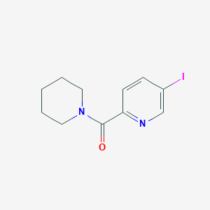 molecular formula C11H13IN2O B8330397 5-Iodo-2-(piperidin-1-ylcarbonyl)pyridine 