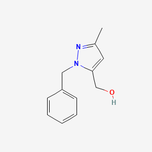 molecular formula C12H14N2O B8330410 (1-Benzyl-3-methyl-1H-pyrazol-5-yl)methanol 