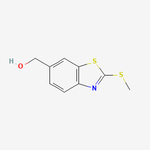 molecular formula C9H9NOS2 B8330431 (2-(Methylthio)benzo[d]thiazol-6-yl)methanol 