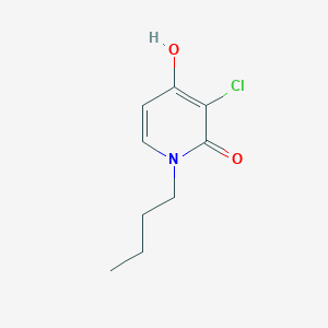 molecular formula C9H12ClNO2 B8330514 1-butyl-3-chloro-4-hydroxy-2(1H)-Pyridinone CAS No. 1127499-25-5