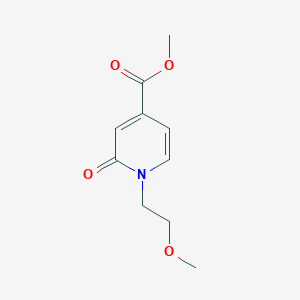 molecular formula C10H13NO4 B8330521 Methyl 1-(2-methoxyethyl)-2-oxo-1,2-dihydropyridine-4-carboxylate 