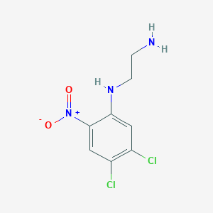 molecular formula C8H9Cl2N3O2 B8330528 N-(4,5-dichloro-2-nitrophenyl)ethane-1,2-diamine 