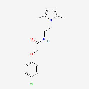 molecular formula C16H19ClN2O2 B8330558 N-(2-(2,5-Dimethyl-1-pyrrolyl)ethyl)-4-chlorophenoxyacetamide 