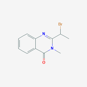 molecular formula C11H11BrN2O B8330574 2-(1-bromo-ethyl)-3-methyl-3H-quinazolin-4-one 