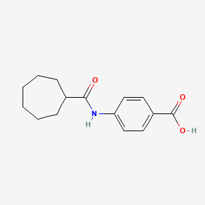4-Cycloheptanecarbonylamino-benzoic acid