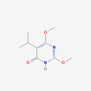 molecular formula C9H14N2O3 B8330601 5-Isopropyl-2,6-dimethoxy-pyrimidin-4-ol 