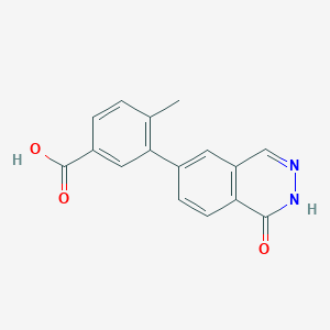 molecular formula C16H12N2O3 B8330643 3-(1-Hydroxyphthalazin-6-yl)-4-methylbenzoic acid 