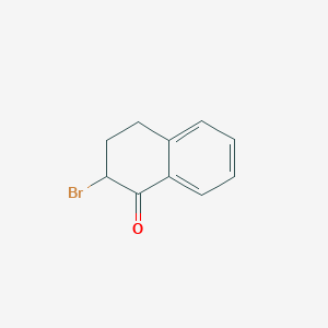 molecular formula C10H9BrO B083307 2-溴-1-茚满酮 CAS No. 13672-07-6