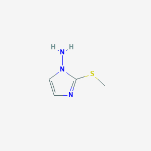 molecular formula C4H7N3S B8330700 1-Amino-2-methylmercaptoimidazole 