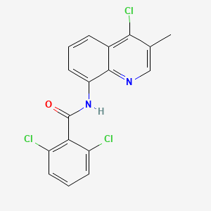 molecular formula C17H11Cl3N2O B8330708 4-Chloro-8-(2,6-dichlorobenzoylamino)-3-methylquinoline 