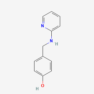 molecular formula C12H12N2O B8330759 4-[(2-Pyridinylamino)methyl]phenol 