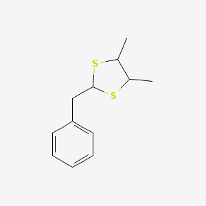 molecular formula C12H16S2 B8330804 2-Benzyl-4,5-Dimethyl-1,3-Dithiolane 