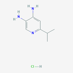 molecular formula C8H14ClN3 B8330807 6-Isopropylpyridine-3,4-diaminehydrochloride 