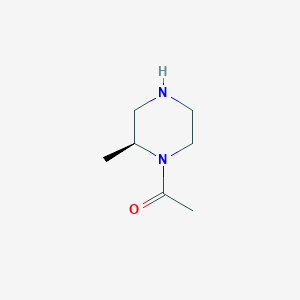 molecular formula C7H14N2O B8330814 (2S)-N-acetyl-2-methylpiperazine 