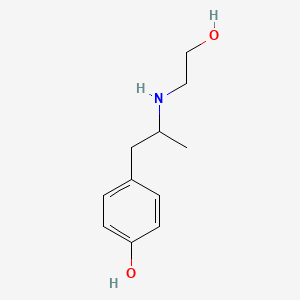 molecular formula C11H17NO2 B8330829 N-[2-(4-hydroxyphenyl)-1-methylethyl]-2-hydroxyethanamine 