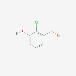 molecular formula C7H6BrClO B8330883 3-(Bromomethyl)-2-chlorophenol 