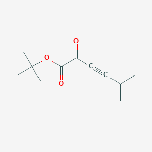 molecular formula C11H16O3 B8330953 t-Butyl 5-methyl-2-oxohex-3-ynoate 