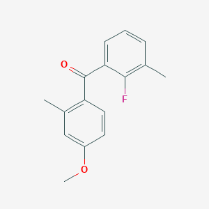 (2-Fluoro-3-methylphenyl)(4-methoxy-2-methylphenyl)methanone
