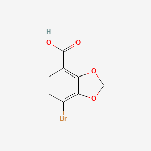 molecular formula C8H5BrO4 B8330981 7-Bromo-benzo[1,3]dioxole-4-carboxylic acid 