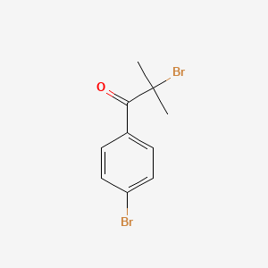 molecular formula C10H10Br2O B8330988 2-Bromo-1-(4-bromophenyl)-2-methylpropane-1-one 