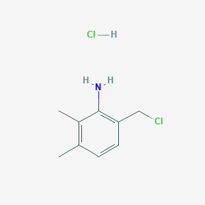 molecular formula C9H13Cl2N B8331017 2-(Chloromethyl)-5,6-dimethylaniline hydrochloride 
