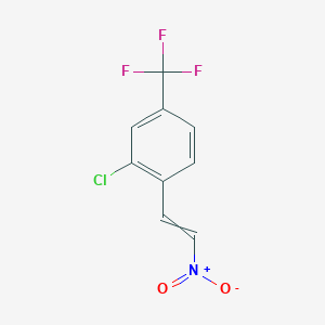 molecular formula C9H5ClF3NO2 B8331065 2-Chloro-1-(2-nitroethenyl)-4-(trifluoromethyl)benzene 