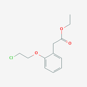 molecular formula C12H15ClO3 B8331096 [2-(2-Chloro-ethoxy)-phenyl]-acetic acid ethyl ester 