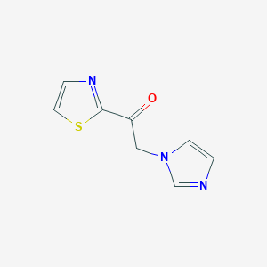 molecular formula C8H7N3OS B8331114 2-(Imidazol-1-yl)-1-(thiazol-2-yl)-ethanone 