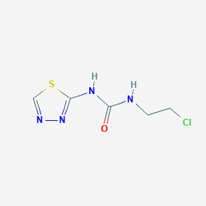 molecular formula C5H7ClN4OS B8331126 2-{3-(2-Chloroethyl)ureido}-1,3,4-thiadiazole 