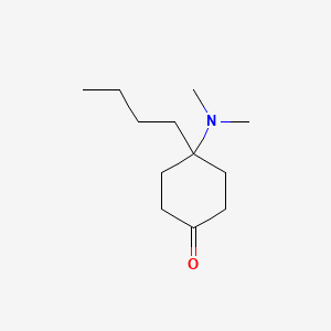 molecular formula C12H23NO B8331143 4-Butyl-4-(dimethylamino)cyclohexanone 