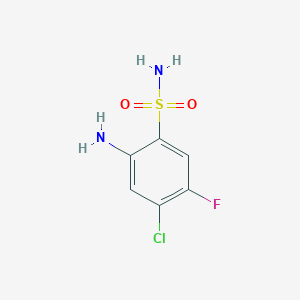 2-Amino-4-chloro-5-fluorobenzenesulfonamide