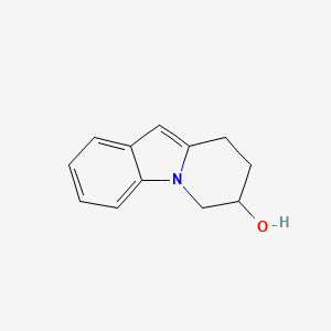 molecular formula C12H13NO B8331213 6,7,8,9-Tetrahydro-7-hydroxypyrido[1,2-a]indole 