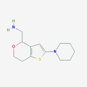 (2-(piperidin-1-yl)-6,7-dihydro-4H-thieno[3,2-c]pyran-4-yl)methanamine