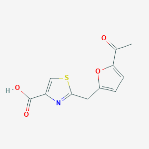 2-(5-Acetyl-furan-2-ylmethyl)-thiazole-4-carboxylic acid