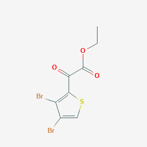 molecular formula C8H6Br2O3S B8331343 (3,4-Dibromothiophen-2-yl)-oxo-acetic acid ethyl ester 