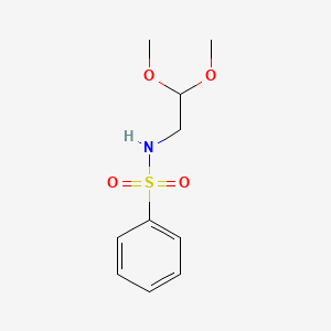 molecular formula C10H15NO4S B8331360 Benzene sulfonamido acetaldehyde dimethyl acetal 