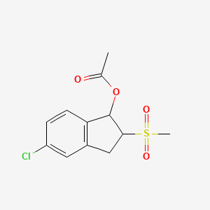 1-Acetoxy-5-chloro-2-methylsulfonylindane
