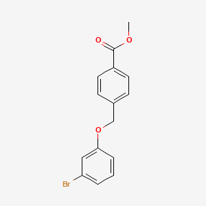 molecular formula C15H13BrO3 B8331455 Methyl 4-((3-bromophenoxy)methyl)benzoate 