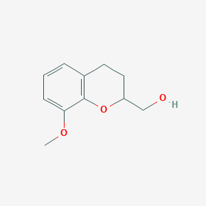 molecular formula C11H14O3 B8331461 2-Hydroxymethyl-8-methoxy-chroman 