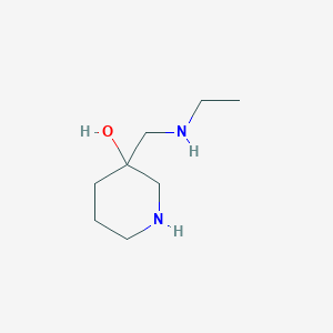 molecular formula C8H18N2O B8331470 3-Ethylaminomethyl-3-hydroxypiperidine 
