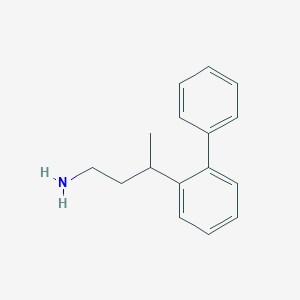 molecular formula C16H19N B8331484 3-p-Biphenyly-butylamine 